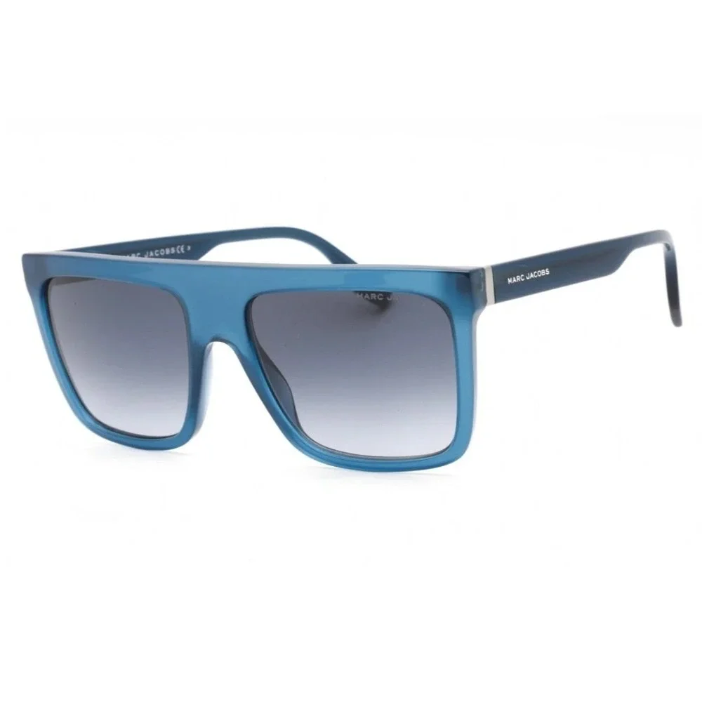 Marc Jacobs 639/S PJP9O Matte Blue Square Flat Top Sunglasses Mens 57-18-145